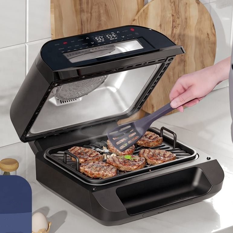 Home Smart 10l 7 en 1 Friter sin aceite Ventana de observación de energía Xl Air Flyer Friter Grill