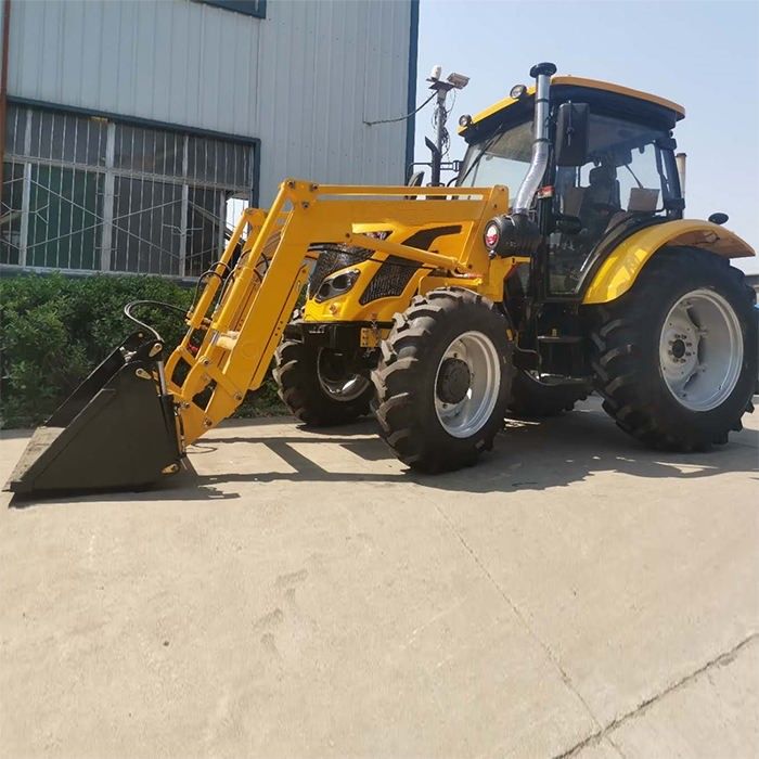 Nuevo tractor agrícola de tracción de engranajes 2024 110HP 120HP Tractor de ruedas con caja de engranajes