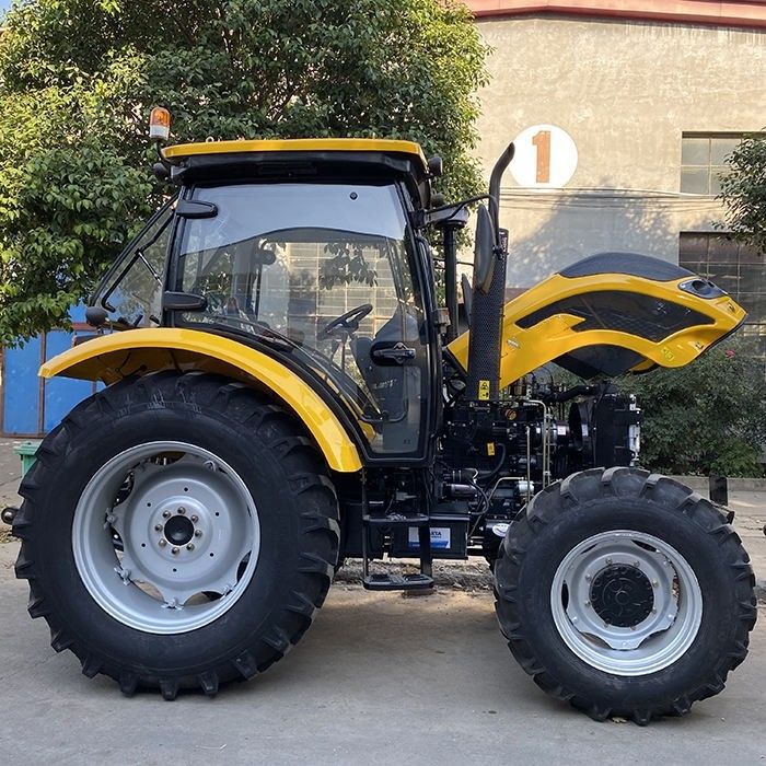 Nuevo tractor agrícola de tracción de engranajes 2024 110HP 120HP Tractor de ruedas con caja de engranajes