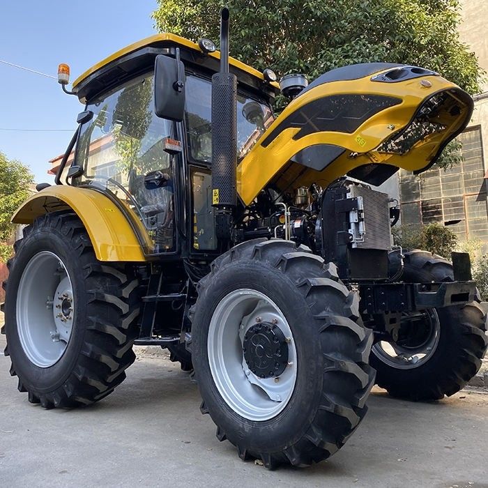 Nuevo tractor agrícola de tracción de engranajes 2024 110HP 120HP Tractor de ruedas con caja de engranajes