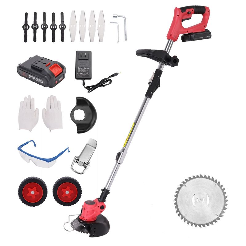 Cortador de césped sin cables con batería motor de 173CC 1200W Alturas de corte ajustables