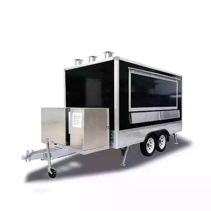 Venta al por mayor de camiones de comida remolque móvil de comida rápida/remolque móvil de comida al aire libre para la venta