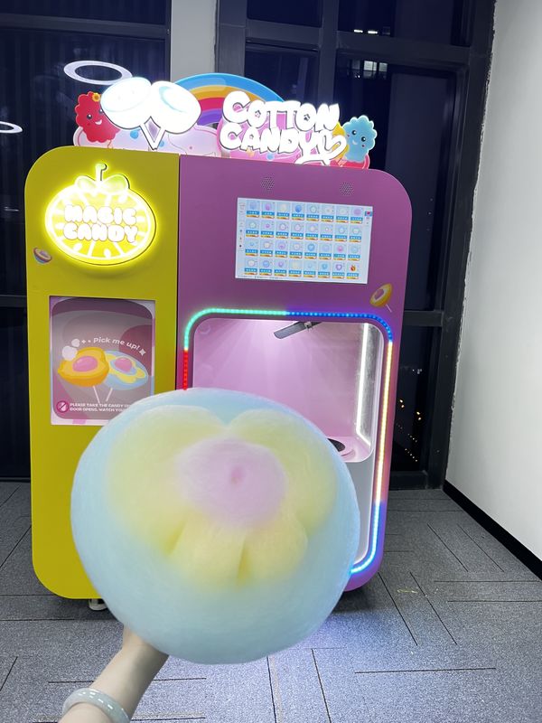 Máquina automática para hacer malvaviscos para cine, supermercado y parque de diversiones