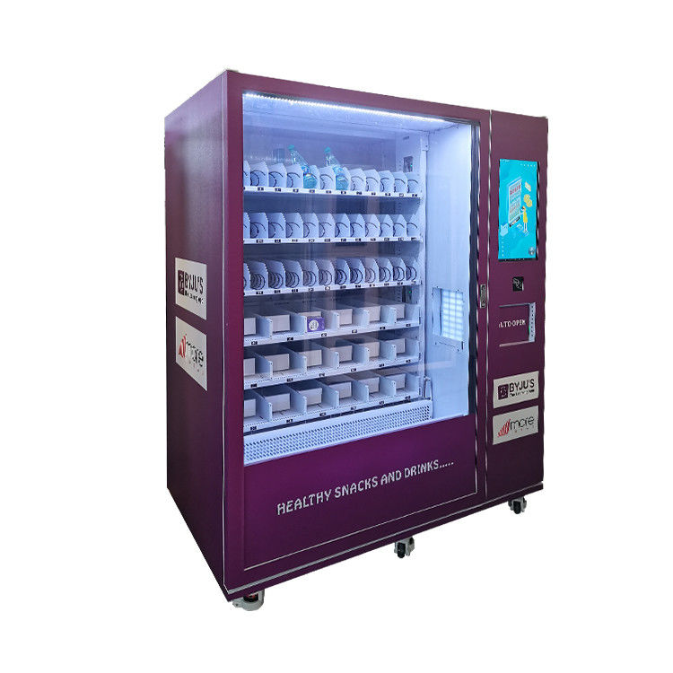 Máquina de venta de bebidas frías con espiral y empuje directo