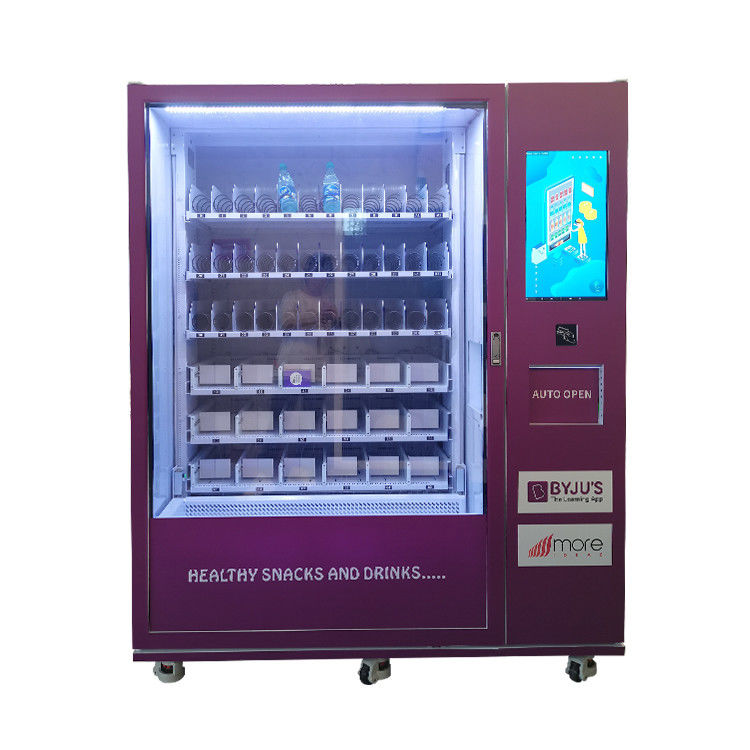 Máquina de venta de bebidas frías con espiral y empuje directo
