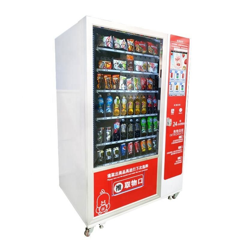 En Pakistán Precio Código Qr Máquina automática de venta de refrigerios con operador de monedas