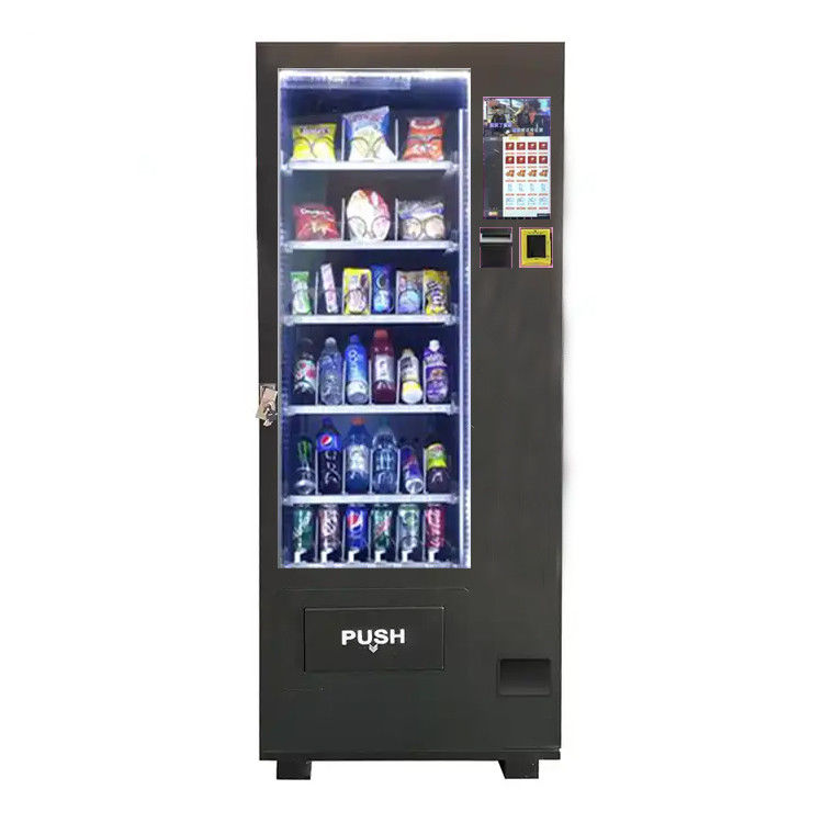Rango de temperatura según los artículos dentro de la máquina expendedora de café comercial para bocadillos y opciones personalizables