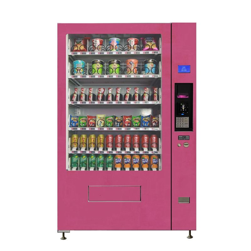 Máquina expendedora de metal para hoteles y estaciones de metro 24 horas de soporte después del servicio de ventas