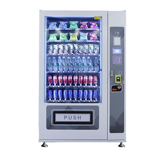 Máquina de venta de bebidas frías de 220V 50HZ con pegatina de pintura de color personalizada dentro del voltaje