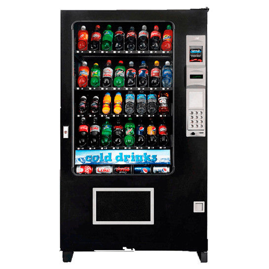 Máquina expendedora de 220V 50HZ con sistema de pago dinero en papel / moneda / escaneo y pegatina de pintura a color personalizada