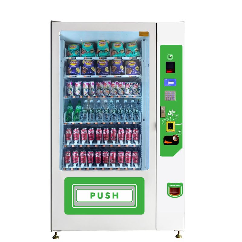 Máquina expendedora de 220V 50HZ con sistema de pago dinero en papel / moneda / escaneo y pegatina de pintura a color personalizada